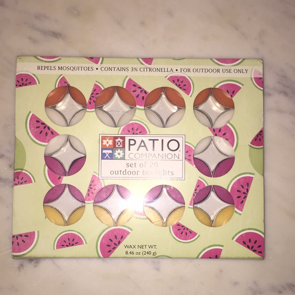 Fun colorful citronella tealights